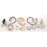 A collection of assorted 19th and 20th Century Chinese wares to include miniature vases,