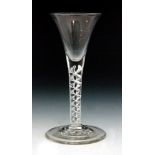 An 18th Century drinking glass circa 1750,