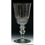 A large 18th Century glass ceremonial goblet circa 1735,