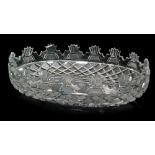 A large mid 19th Century Waterford crystal glass bowl circa 1850,