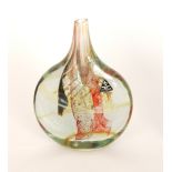 A later 20th Century Isle of Wight Lollipop vase,