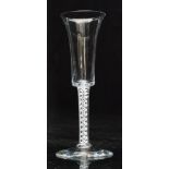 An 18th Century drinking glass circa 1765,