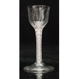 An 18th Century drinking glass circa 1765,