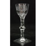 An 18th Century drinking glass circa 1785,