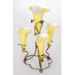 An early 20th Century John Walsh Walsh glass epergne,