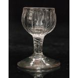 An 18th Century drinking glass circa 1740,