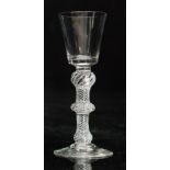 An 18th Century drinking glass circa 1750,