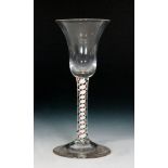 An 18th Century drinking glass circa 1765,