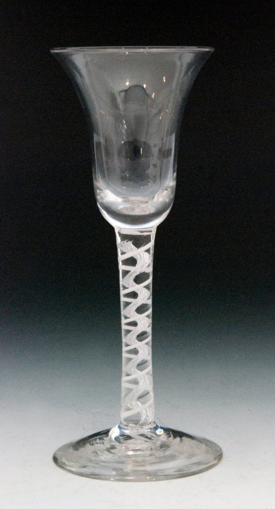 An 18th Century drinking glass circa 1765,