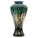 A large later 20th Century Isle of Wight limited edition Undercliff glass vase by Timothy Harris,