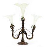 A large early 20th Century John Walsh Walsh epergne,