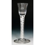 An 18th Century cordial glass circa 1760,