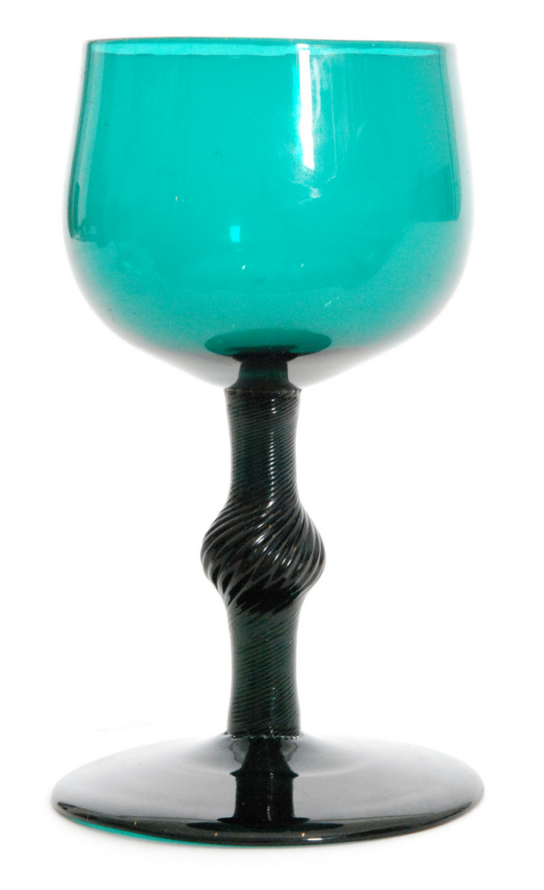 A 18th Century Bristol green mead glass circa 1760,