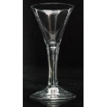 A large 18th Century drinking glass circa 1750,