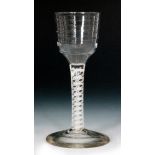 An 18th Century drinking glass circa 1765,