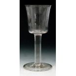 An 18th Century drinking glass circa 1740,