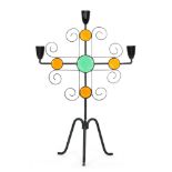 A post war Ystad Metall candelabra designed by Gunnar Ander,