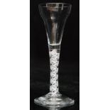 An 18th Century drinking glass circa 1760,