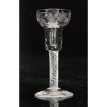 An 18th Century drinking glass circa 1755,