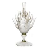 A mid 18th Century Dutch Soda glass tulip vase,