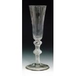 An 18th Century ale glass circa 1750,