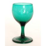 A late 18th Century Bristol green drinking glass circa 1790,