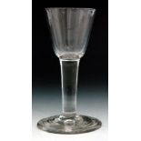 An 18th Century drinking glass circa 1750,