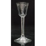 An 18th Century drinking glass circa 1740,