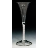 An 18th Century toasting glass circa 1760,
