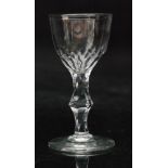 An 18th Century miniature cordial glass circa 1785,