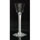 An 18th Century drinking glass circa 1750,