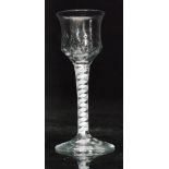 An 18th Century drinking glass circa 1765,