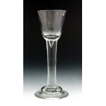 An 18th Century cordial glass circa 1740,