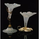 An early 20th Century John Walsh Walsh single glass epergne,
