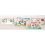 A collection of American licence number plates from the 1990s and later to include various states