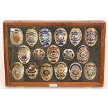 A collection of late 20th Century American enamelled police officers badges for sergeants and