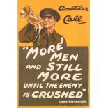A First World War propaganda recruitment poster, 'Another Call',