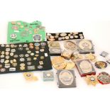 A collection of assorted late 20th Century American police officer and department badges for