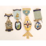 Two hallmarked silver Masonic Founders Jewels comprising The Royal Burnham Lodge No 4904 and The