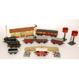A Hornby 0-4-0 tank 0 gauge tank locomotive No 60199, another No 82011,