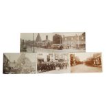 An Edwardian collection Stourbridge and Oldswinford postcards contained in a vinyl album,