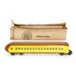 A Lionel Union Pacific O gauge electric locomotive with coach and engine Nos 752E,