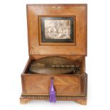 A Polyphon disc musical box serial No 120170 playing 15 1/2in discs,