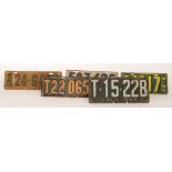 A collection of American licence number plates from the 1920s to include Minnesota 26 T4217,