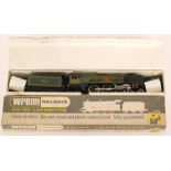A Wrenn 00 gauge 4-6-2 Barnstaple locomotive and tender, No 34005, in green livery, boxed.