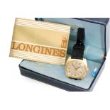 An 18ct 1970s Longines Admiral Five Star automatic gentleman's wrist watch,