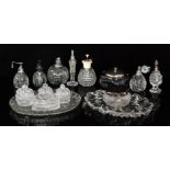 A group of John Walsh Walsh glass dressi