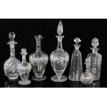 A group of John Walsh Walsh decanters co