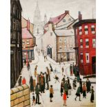 LAURENCE STEPHEN LOWRY, RA (1887-1976) - 'Berwick-upon-Tweed', photographic reproduction,