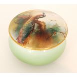 A Royal Worcester pill box and cover,